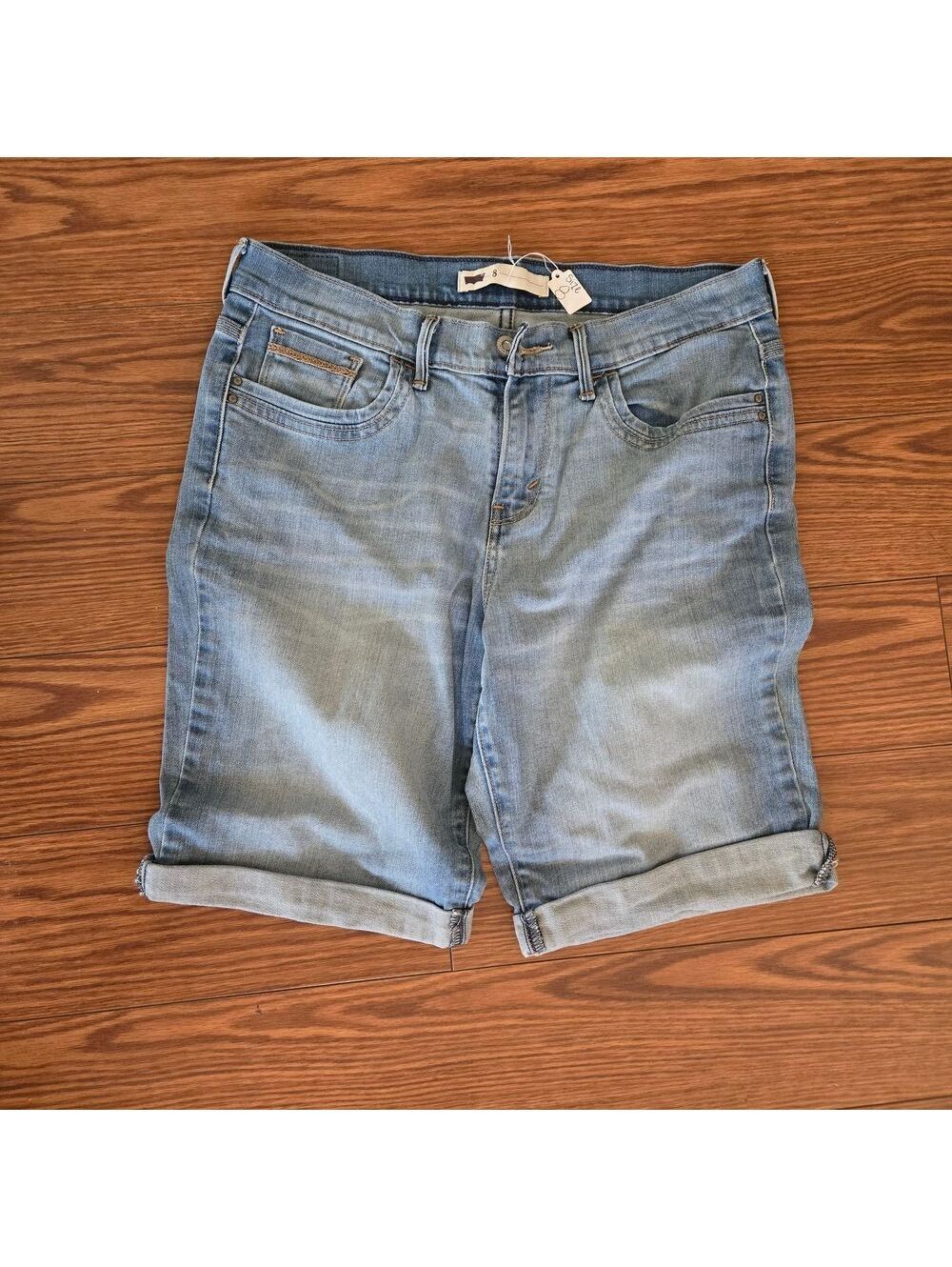 Casual Blue Denim Jean Shorts for Women